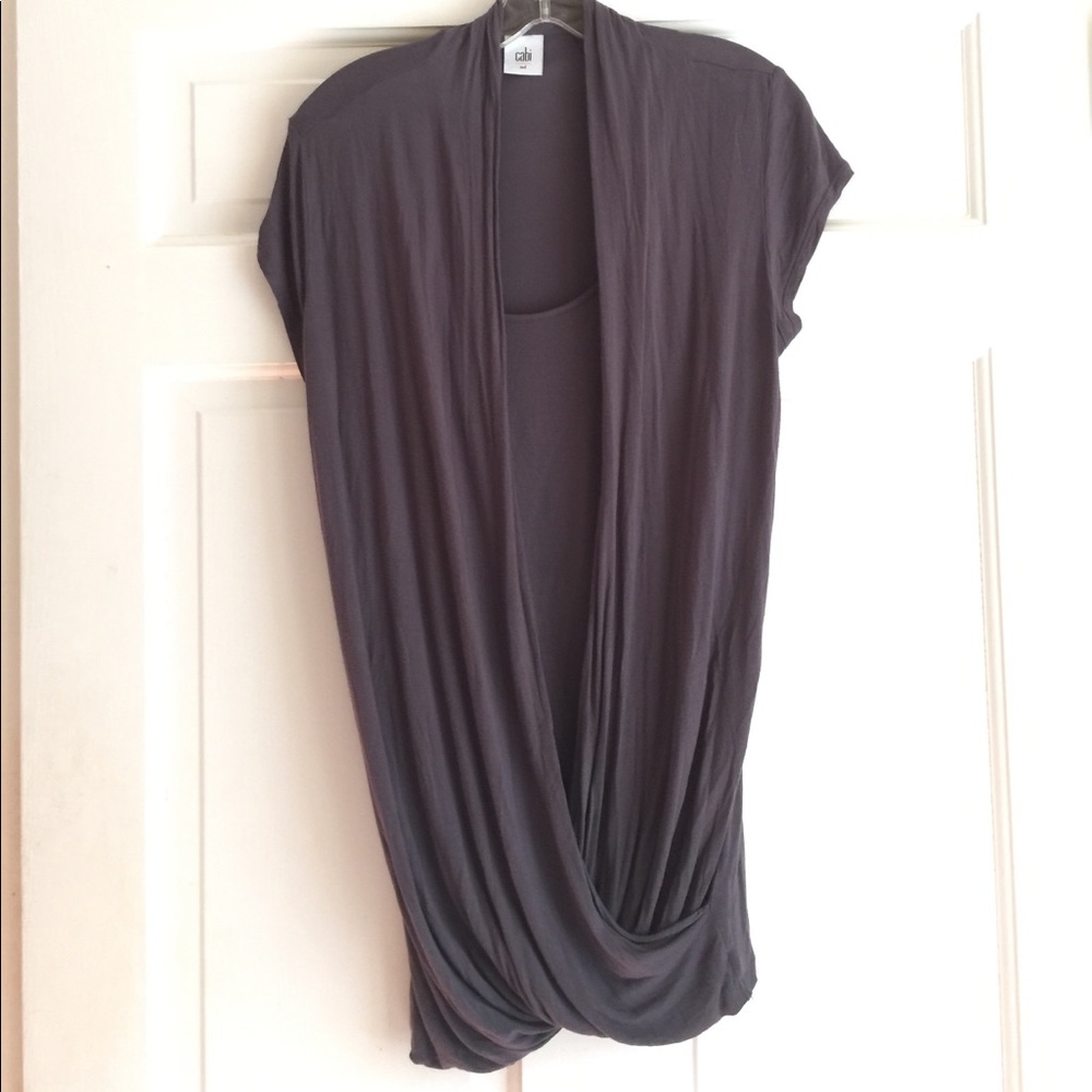 Cabi Gray Fickle Tee Size M